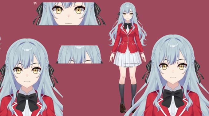 design live 2d vtuber model for stream vtuber rigging anime vtuber chibi vtuber