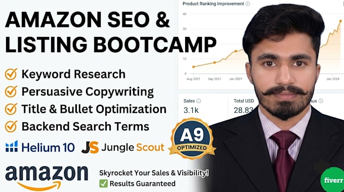 do amazon SEO listing optimization and helium 10 keyword research