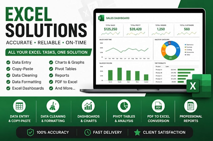 do excel tasks professionally