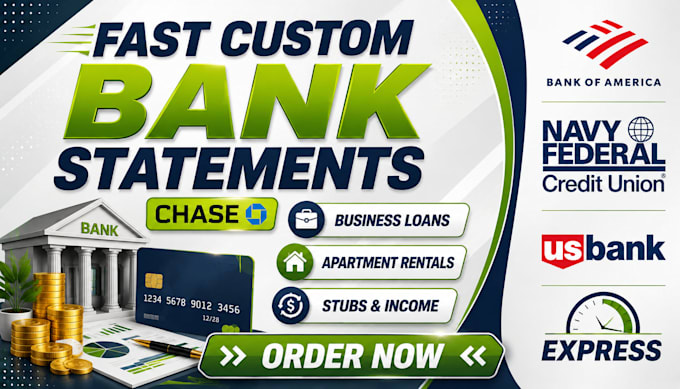 convert bank statement editable format into financial statement