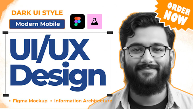 create app UI in figma with information architecture and wireframe design
