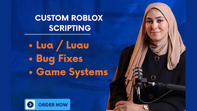 create custom roblox scripts and gameplay systems in roblox studio