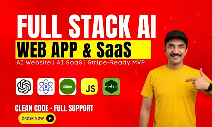 build ai website, ai web application, ai saas as full stack developer