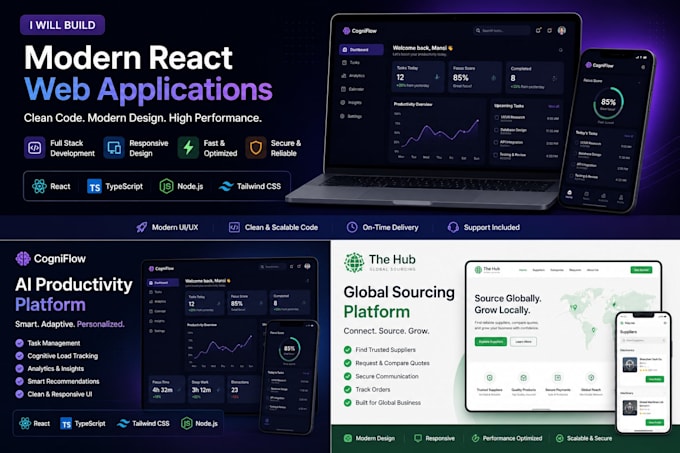 turn your idea into a react web app
