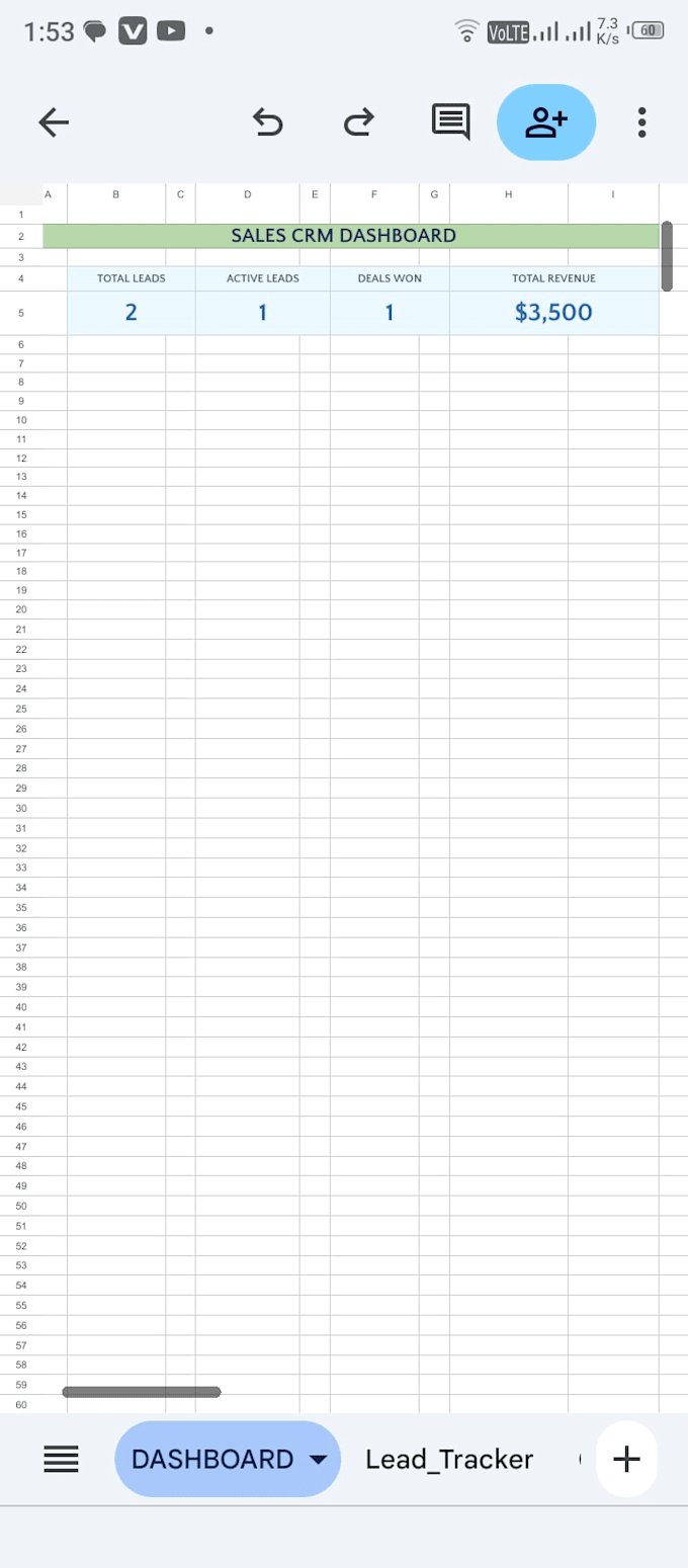 build automated google sheets sales crm and excel dashboard