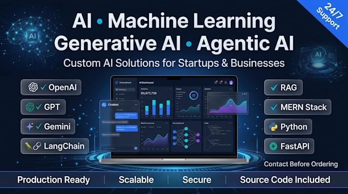 build a custom ai and ml model or chatbot for your business using python