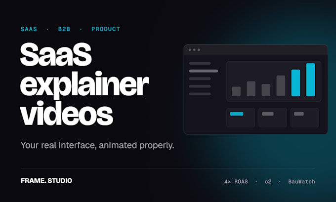 create a saas explainer video with custom UI animation