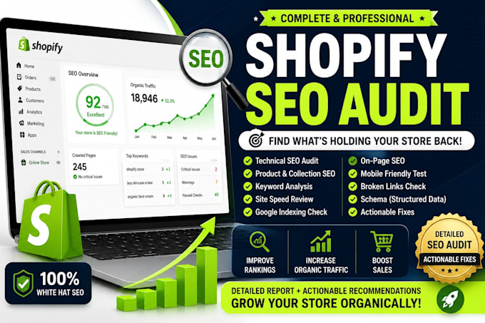do a complete shopify SEO audit with actionable fixes