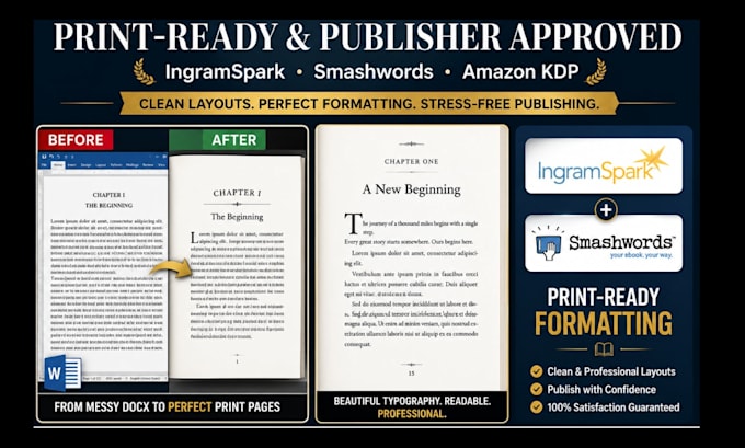 format your paperback book for ingramspark and smashwords