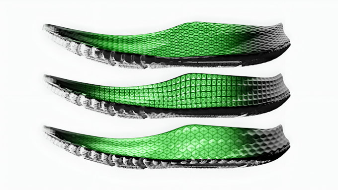 do parametric lattice 3d shoe design, custom 3d shoe sole for 3d printing