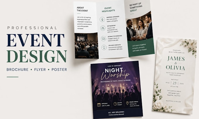design a professional event brochure, hotel or real estate brochure that convert