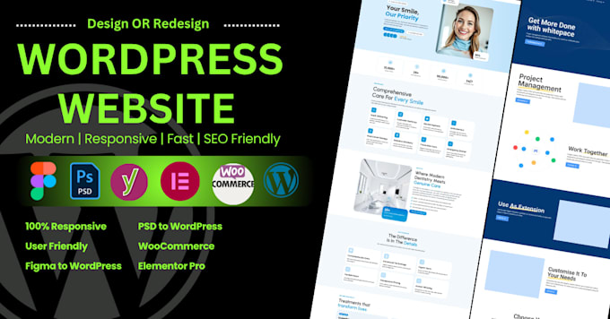 create a custom wordpress website using elementor pro