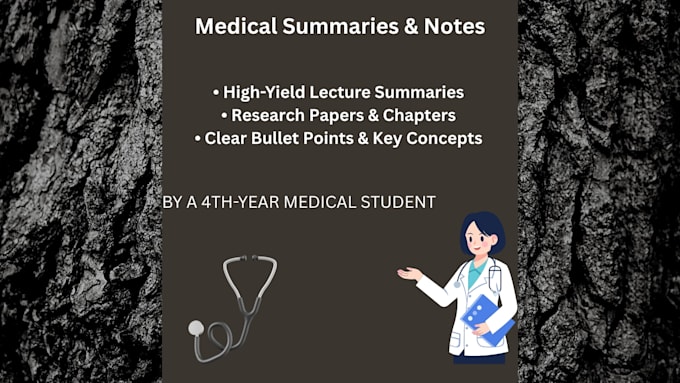 summarize medical lectures, articles, and clinical topics