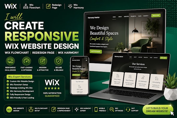 create responsive wix website design wix flowchart design main page wix studio