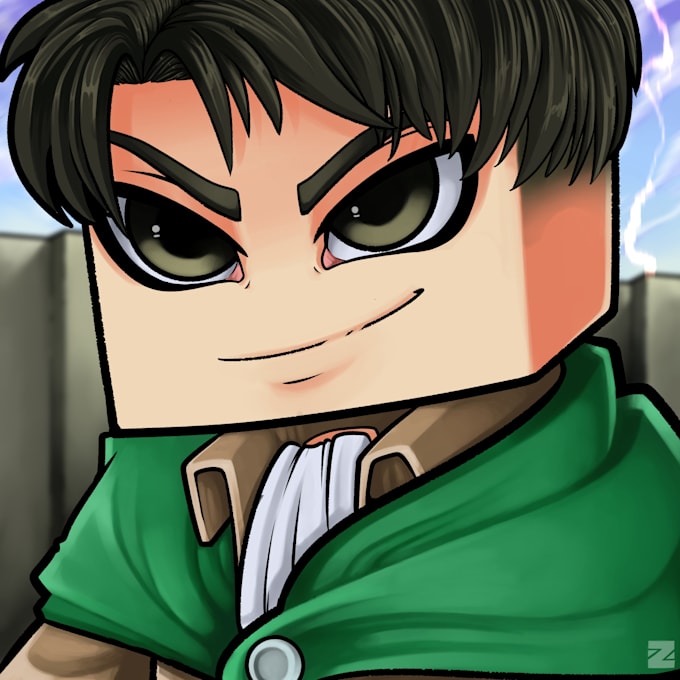 draw a custom minecraft cartoon profile picture