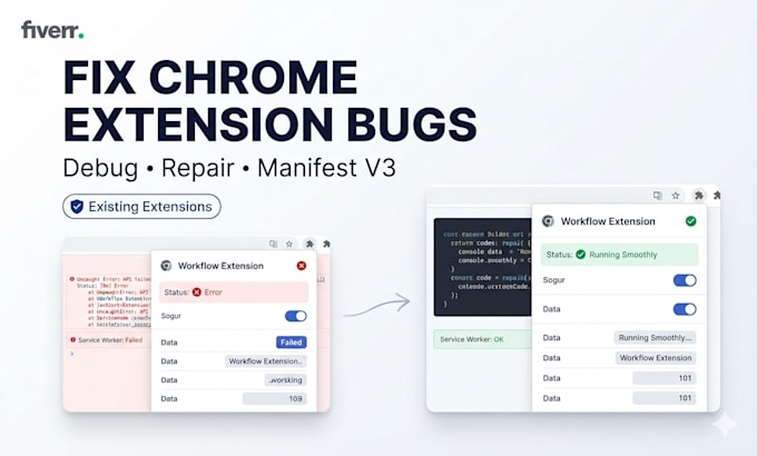 chrome extension bugs and migrate manifest v2 to v3