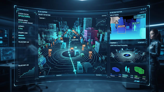 build 3d object detection, 3d reconstruction, slam development, lidar processing