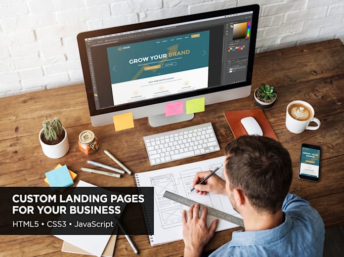 design a high converting landing page in HTML5 and css3