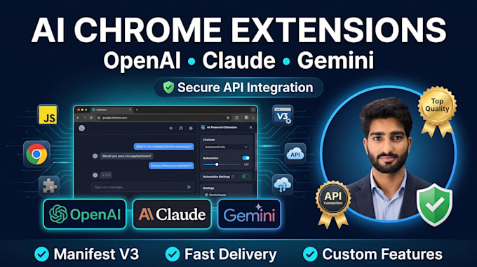 build a secure ai chrome extension with openai, claude or gemini