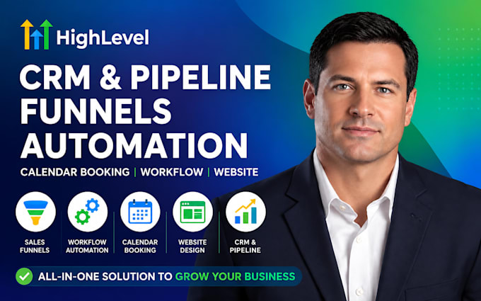 setup gohighlevel crm funnel website automation calendar booking workflow