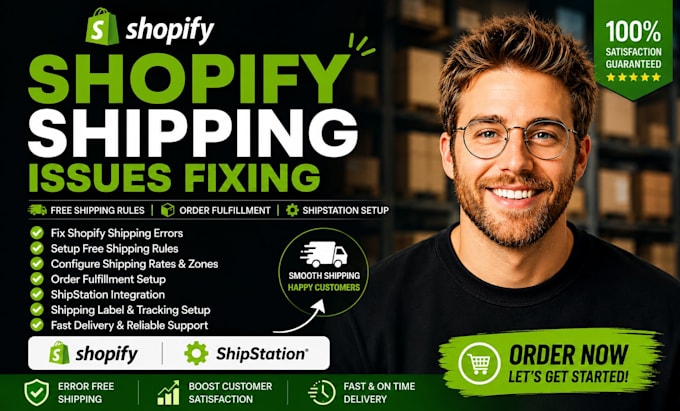 do shopify shipping error fixing, shipping rules, order fulfillment, shipstation
