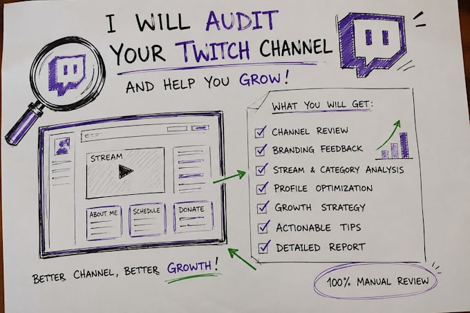 perform a professional twitch channel audit