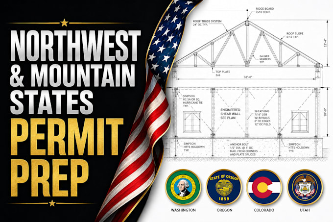 draft structural blueprints for washington, oregon, colorado, utah