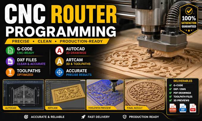 create cnc router files toolpaths and g code using autocad