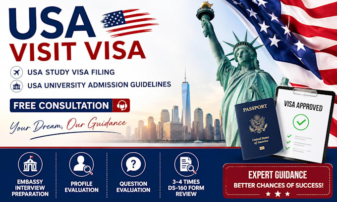 prepare your USA visit visa and study visa application