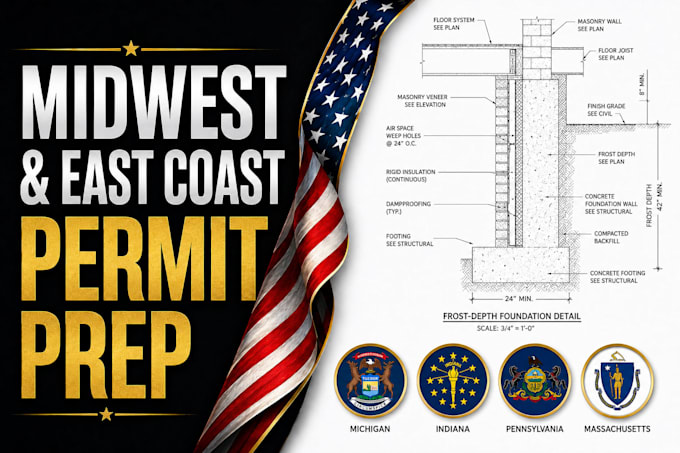 review structural drafting sets for mi, in, pa, ma permit