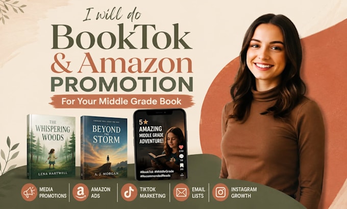 do booktok and amazon promotion for your middle grade book