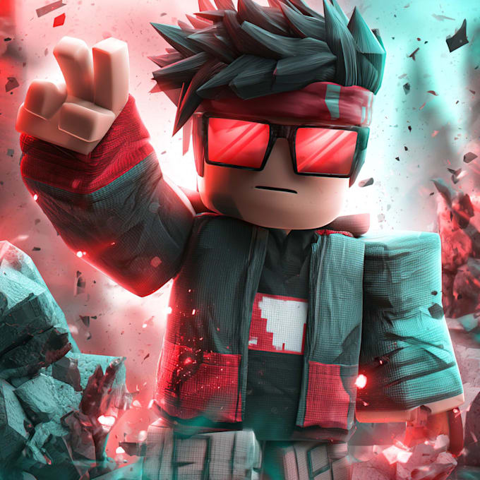 draw cartoon roblox thumbnail for any style