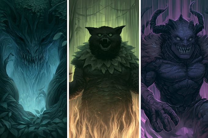 draw character, creatures or your monster designs
