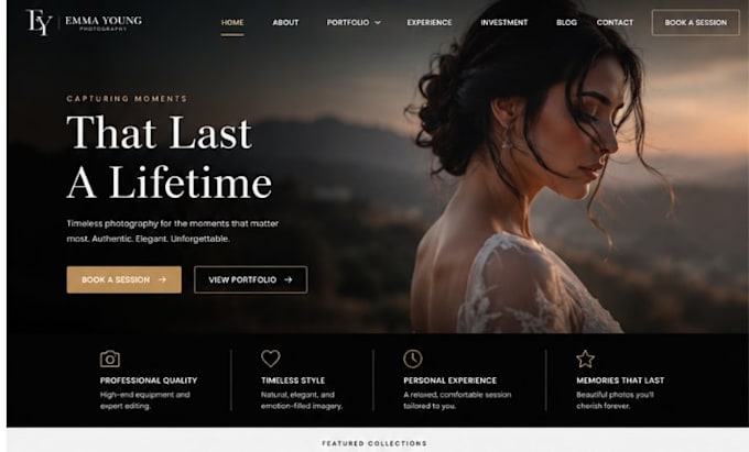 create wix photographer website photography portfolio studio website