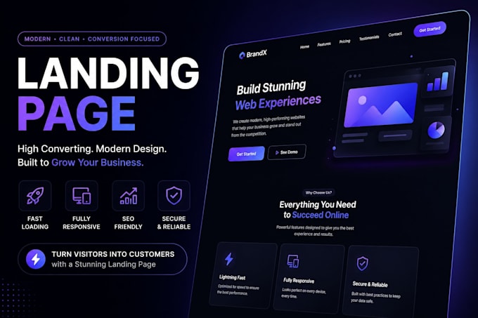 build a modern ai powered landing page