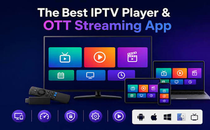 build branded multiplatform iptv player, ott platform, vod app with admin panel