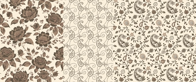 create new paisley look pattern in vector format for you