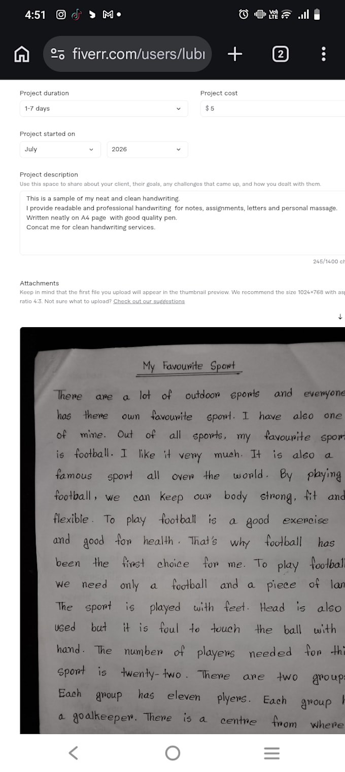 write neat and clean handwritten notes for you