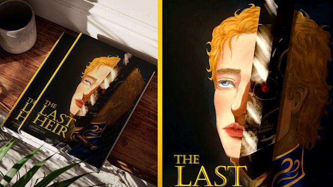 create a custom book cover illustration and digital art