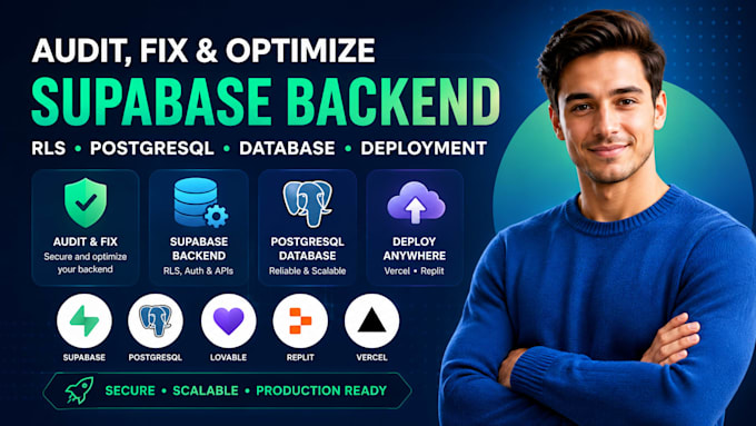 audit fix supabae backend rls postgresql database lovable replit vercel deploy