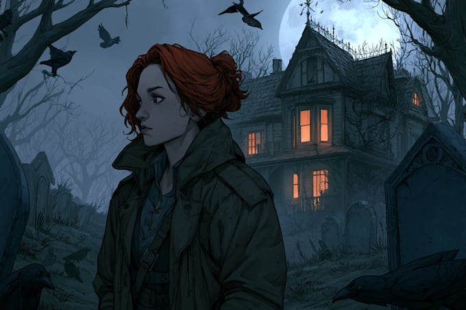 draw horror character illustration