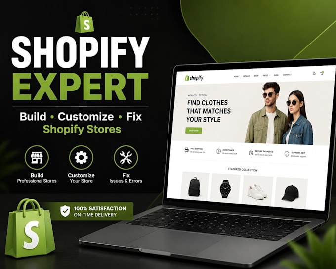 build, customize, and fix shopify stores professionally