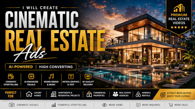 create commercial ai real estate ads