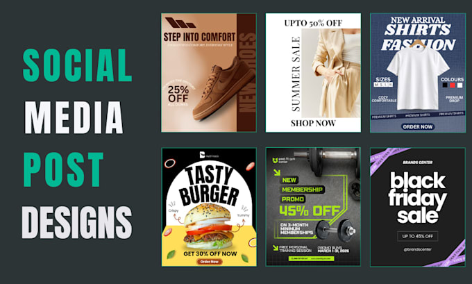 design branded facebook and instagram posts and carousels
