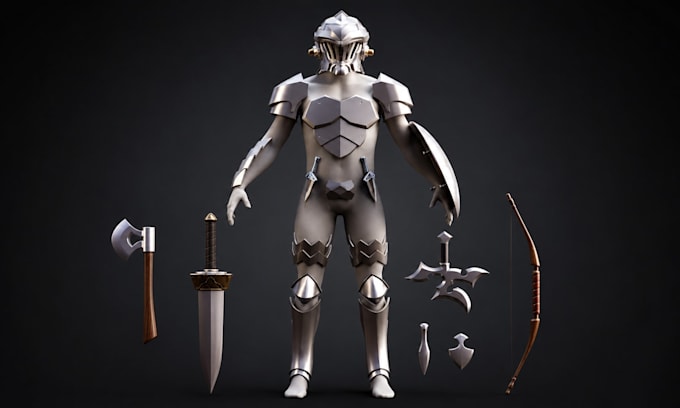design 3d printable cosplay armor and character props