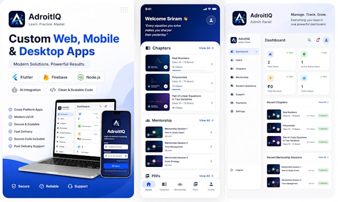 build custom web, mobile, or desktop software