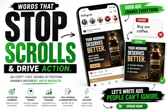 write effective tiktok, facebook, and instagram ad copy