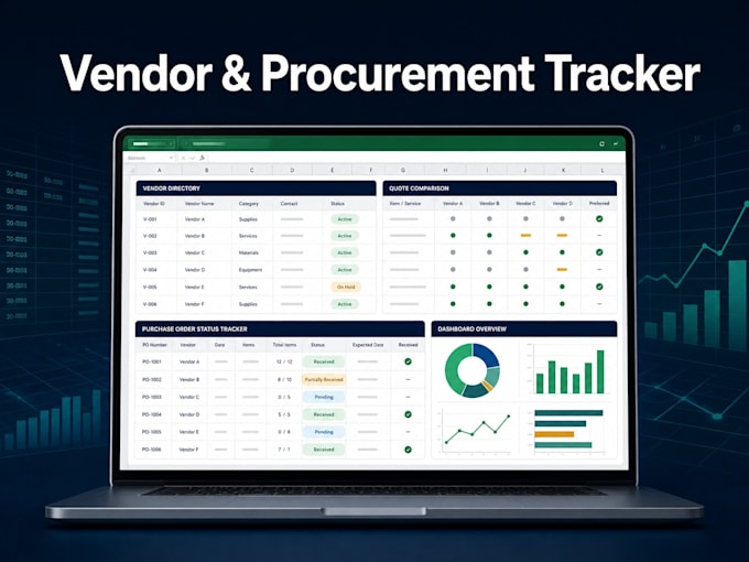 build a custom excel vendor and procurement tracking system