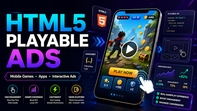develop playable ads or HTML5 game