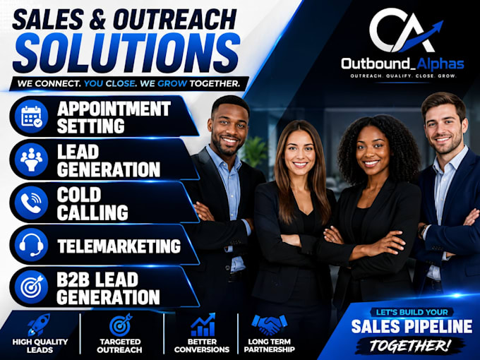 do cold calling appointment setting and sales closing for b2b